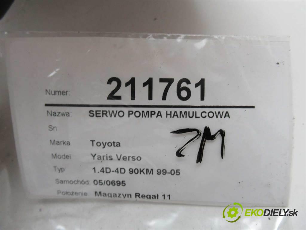 Toyota Yaris Verso  2004  1.4D-4D 90KM 99-05 1400 Posilovač Pumpa brzdová  (Posilňovače bŕzd)