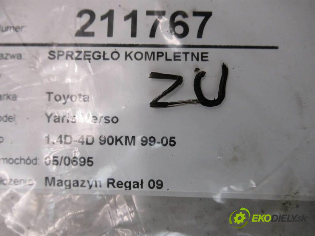 Toyota Yaris Verso  2004  1.4D-4D 90KM 99-05 1400 spojková sada bez ložiska komplet  (Kompletní sady (bez ložiska))