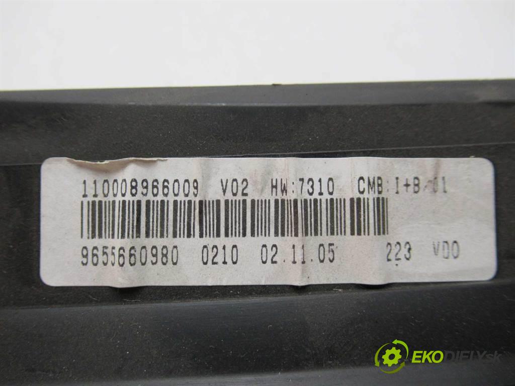 Citroen Xsara Picasso LIFT  2005  1.6B 110KM 04-10 1600 prístrojovka 9655660980 (Přístrojové desky, displeje)