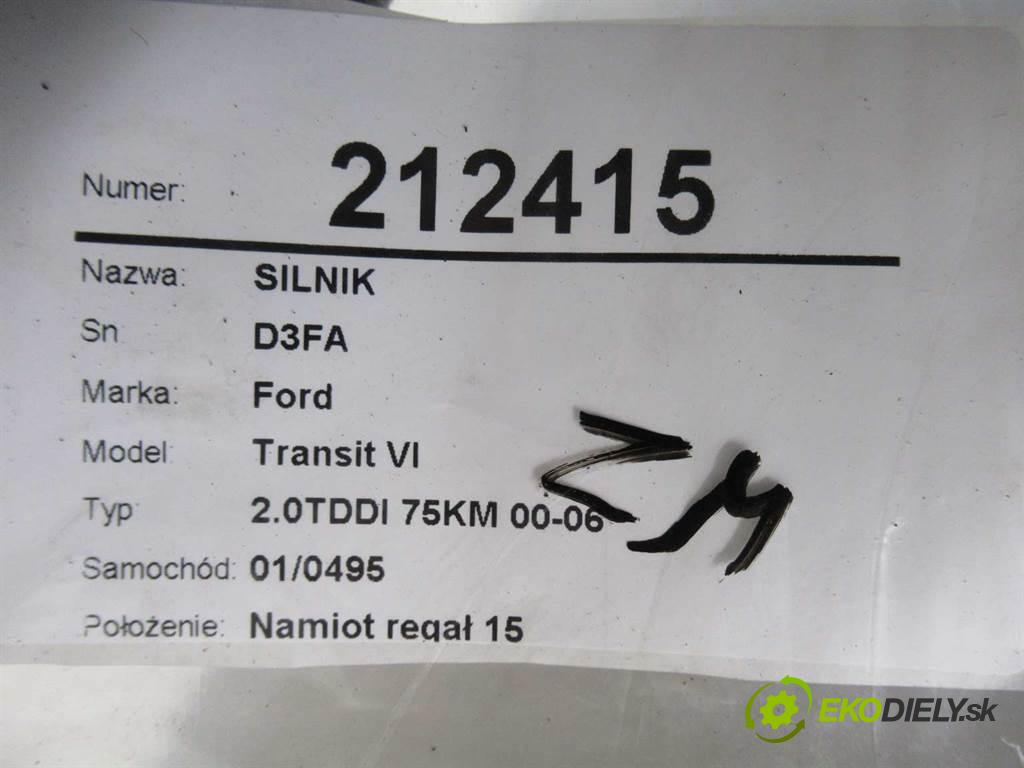 Ford Transit VI  2001 55 kw 2.0TDDI 75KM 00-06 2000 Motor D3FA (Motory (kompletné))