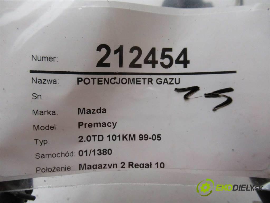 Mazda Premacy  2004  2.0TD 101KM 99-05 2000 Potenciometer plynového pedálu CB05-41-AC0 (Pedále)