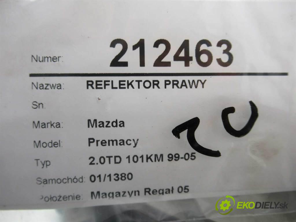 Mazda Premacy  2004  2.0TD 101KM 99-05 2000 světlomet pravý