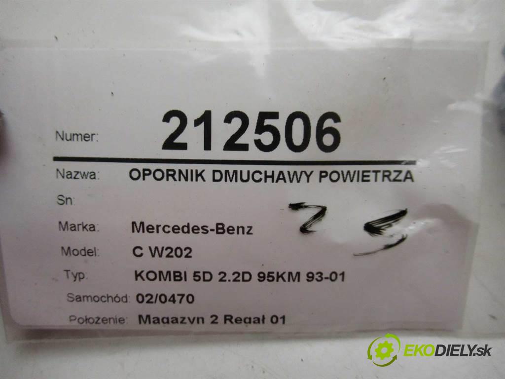 Mercedes-Benz C W202  1998 70 kw KOMBI 5D 2.2D 95KM 93-01 2200 odpor rezistor topení vzduchu 2028207310 (Odpory topení)