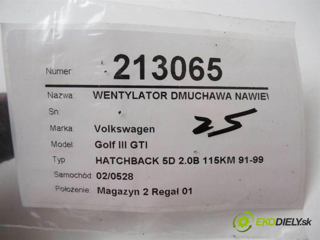 Volkswagen Golf III GTI  1995  HATCHBACK 5D 2.0B 115KM 91-99 2000 Ventilátor ventilátor kúrenia  (Ventilátory kúrenia)