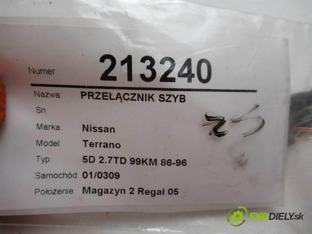 Nissan Terrano  1992  5D 2.7TD 99KM 86-96 2700 Prepínač okien 25401-61S00 (Prepínače, spínače, tlačidlá a ovládače kúrenia)