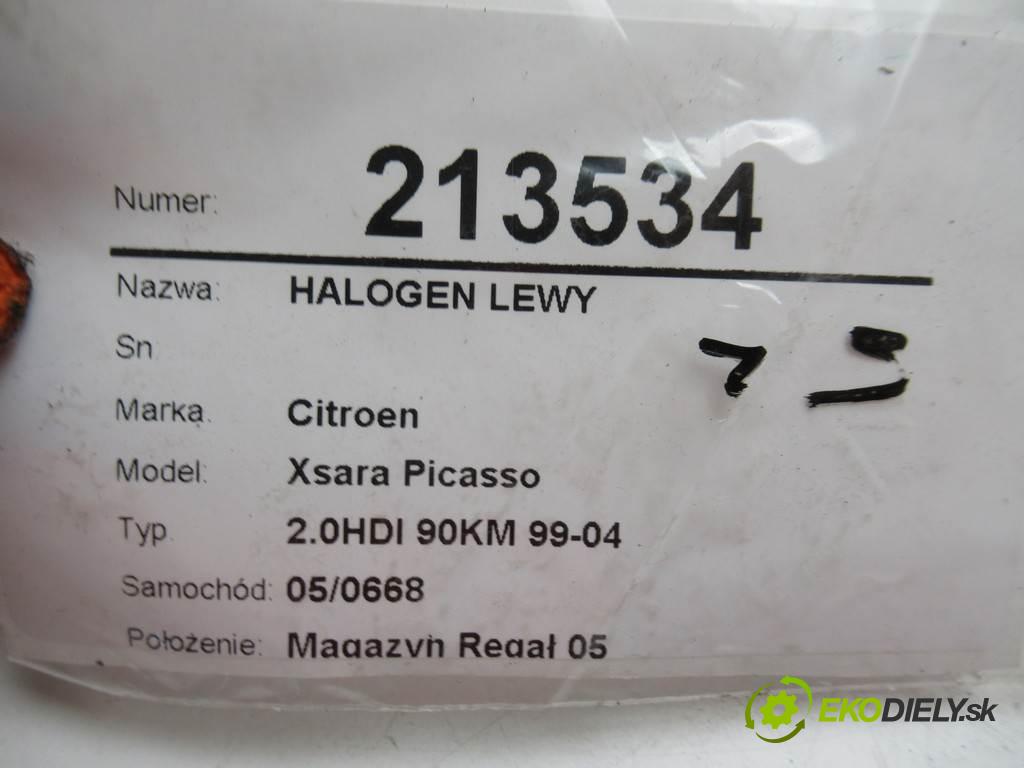 Citroen Xsara Picasso  2002 90KM 2.0HDI 90KM 99-04 2000 hmlové svetlo, hmlovka levý 9638225680