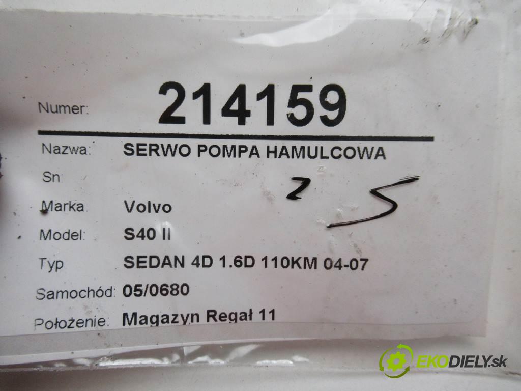 Volvo S40 II  2007 80 kw SEDAN 4D 1.6D 110KM 04-07 1600 posilovač pumpa brzdová 6N51-2B195-AA (Posilovače brzd)