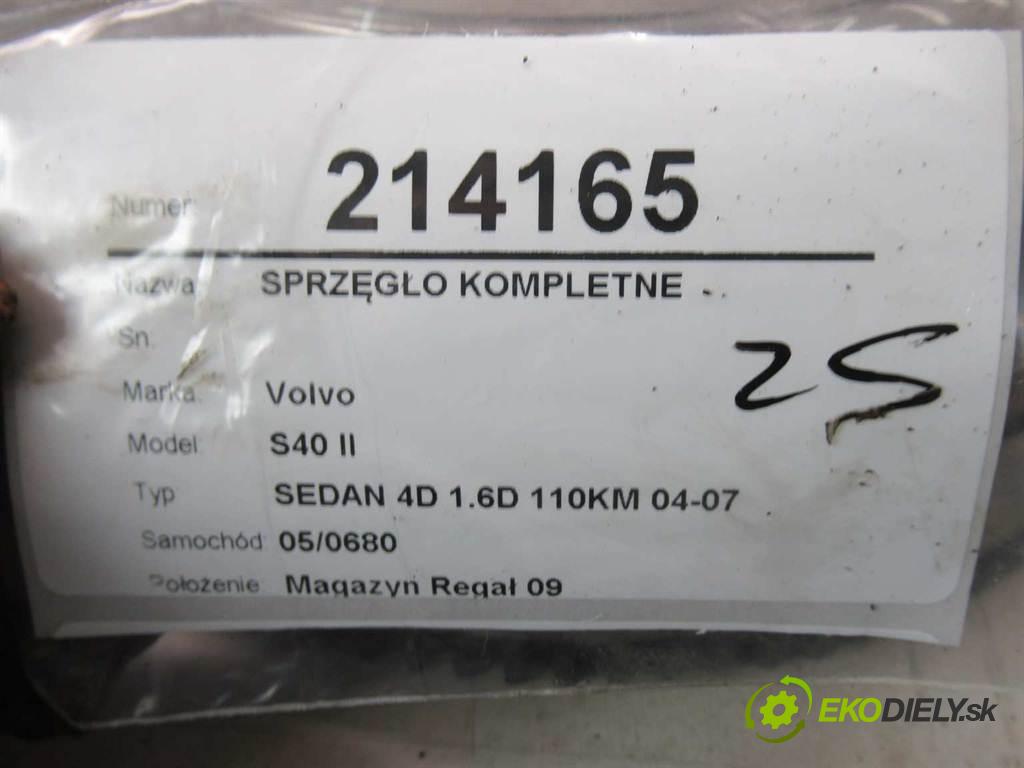 Volvo S40 II  2007 80 kw SEDAN 4D 1.6D 110KM 04-07 1600 spojková sada bez ložiska komplet  (Kompletní sady (bez ložiska))