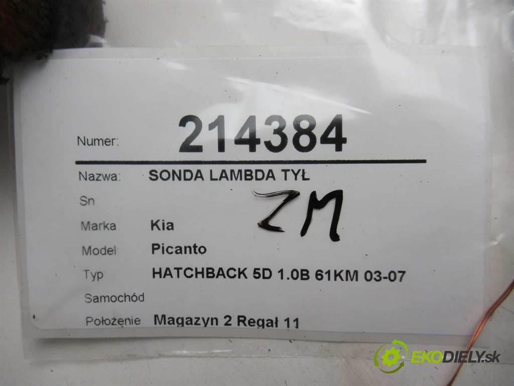 Kia Picanto    HATCHBACK 5D 1.0B 61KM 03-07  sonda lambda zad  (Lambda sondy)