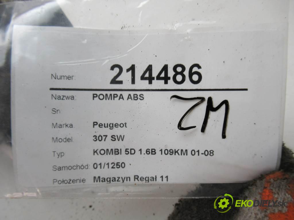 Peugeot 307 SW  2004  KOMBI 5D 1.6B 109KM 01-08 1600 Pumpa ABS 0265231476 (Pumpy ABS)