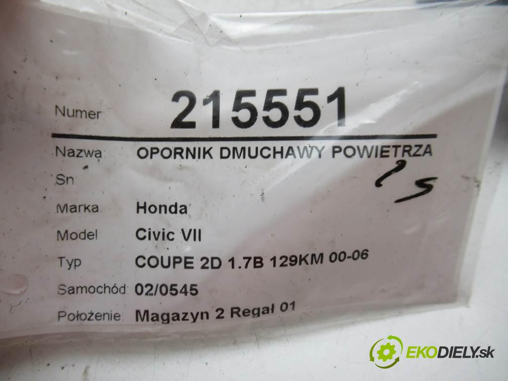 Honda Civic VII  2004  COUPE 2D 1.7B 129KM 00-06 1600 Odpor, rezistor kúrenia vzduchu 077800-0682 (Odpory (rezistory) kúrenia)