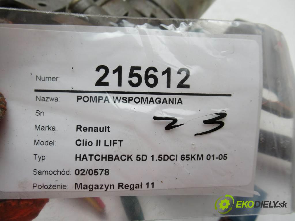Renault Clio II LIFT  2003 48 kw HATCHBACK 5D 1.5DCI 65KM 01-05 1500 Pumpa servočerpadlo 8200091805  (Servočerpadlá, pumpy riadenia)