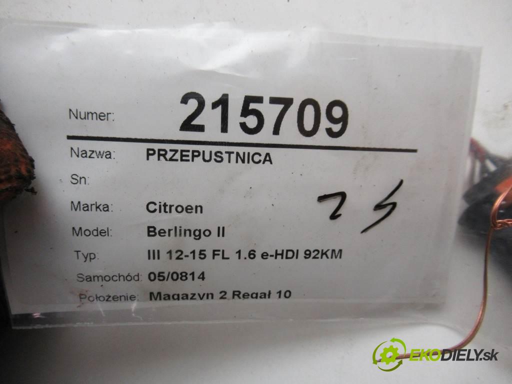 Citroen Berlingo II  2013  III 12-15 FL 1.6 e-HDI 92KM 1600 škrtíci klapka 9673534480 (Škrticí klapky)