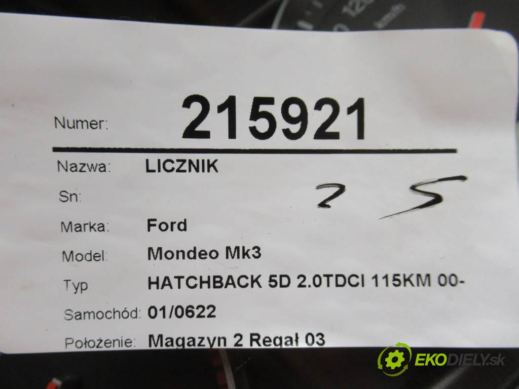 Ford Mondeo Mk3  2004  HATCHBACK 5D 2.0TDCI 115KM 00-07 2000 prístrojovka 3S7T-10849-GC (Přístrojové desky, displeje)