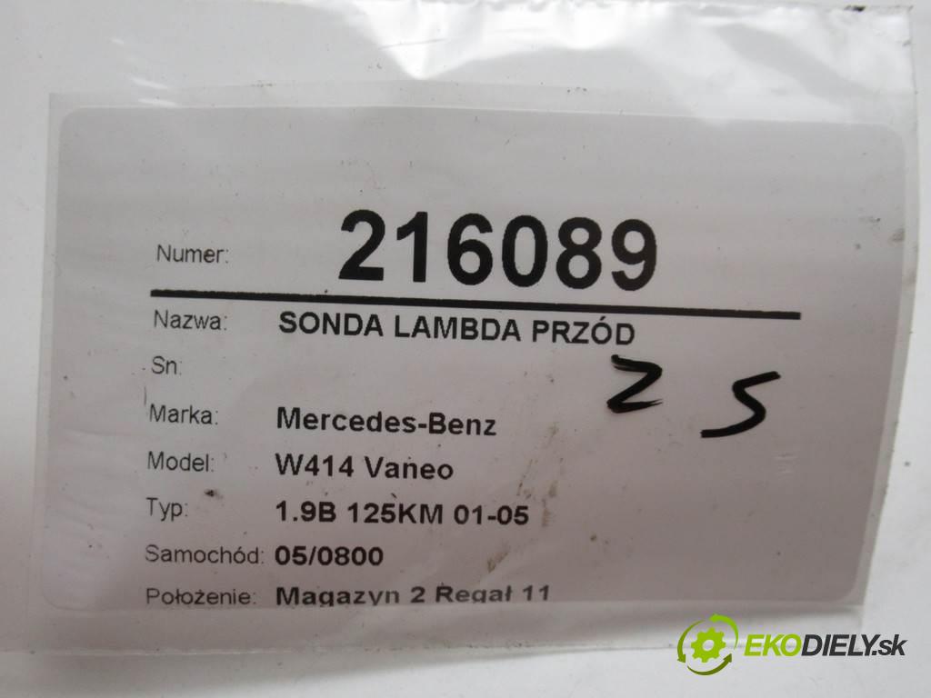 Mercedes-Benz W414 Vaneo  2004  1.9B 125KM 01-05 1900 sonda lambda predný 0258006123 (Lambda sondy)