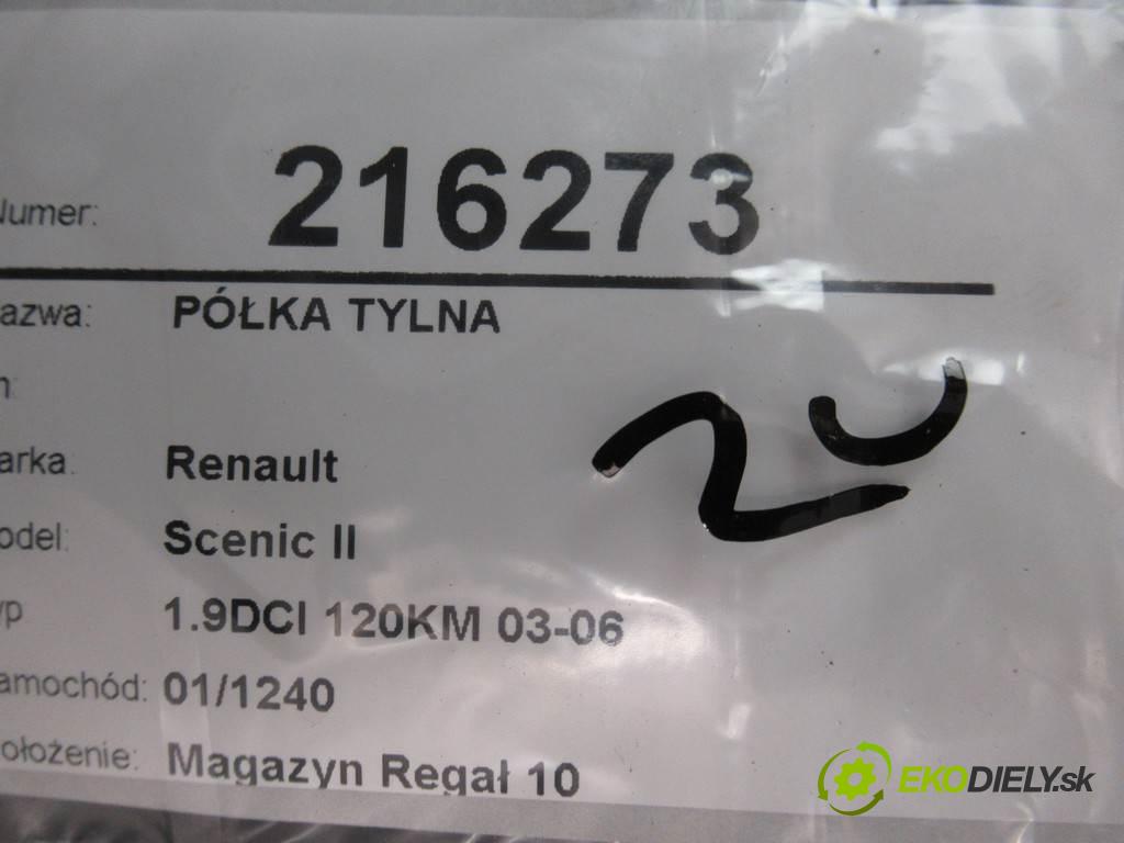 Renault Scenic II  2004  1.9DCI 120KM 03-06 1900 Pláto zadná  (Pláta zadné)