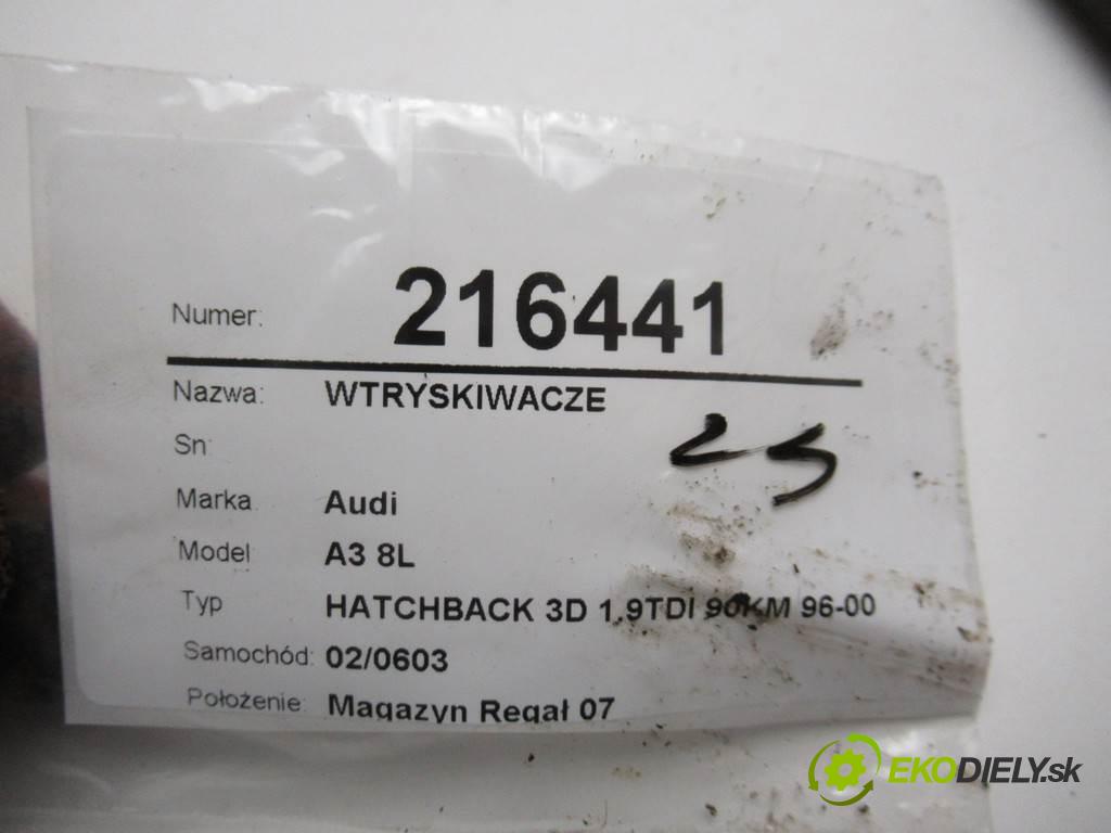 Audi A3 8L  1996 66 kw HATCHBACK 3D 1.9TDI 90KM 96-00 1900 vstřikovací ventily 038130201G
