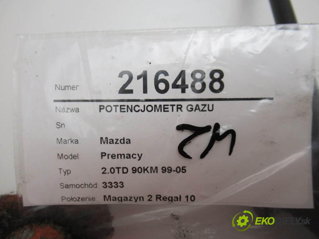 Mazda Premacy  1999  2.0TD 90KM 99-05 2000 Potenciometer plynového pedálu CB05-41-AC0 (Pedále)