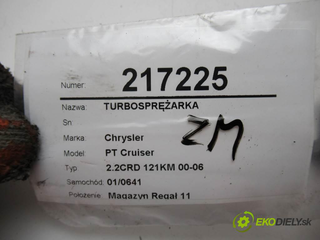 Chrysler PT Cruiser  2002 89 kw 2.2CRD 121KM 00-06 2200 Turbodúchadlo,turbo A6610960299 (Turbodúchadlá (kompletné))