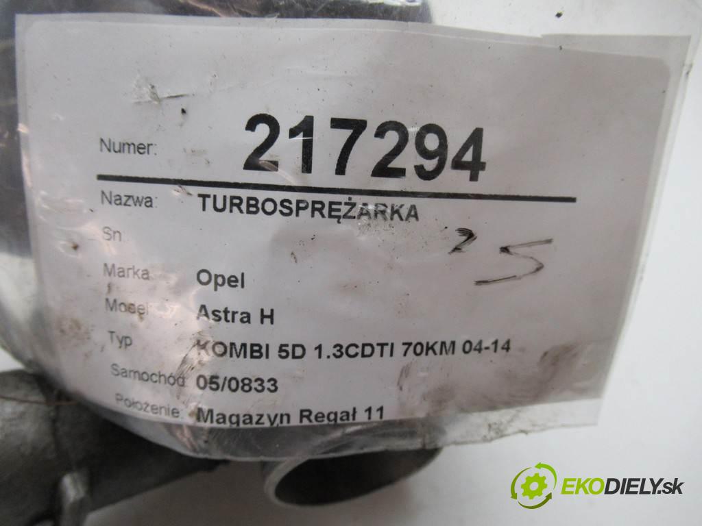 Opel Astra H  2006 66 kw KOMBI 5D 1.3CDTI 70KM 04-14 1200 turbo 55197838 (Turbodúchadla (kompletní))