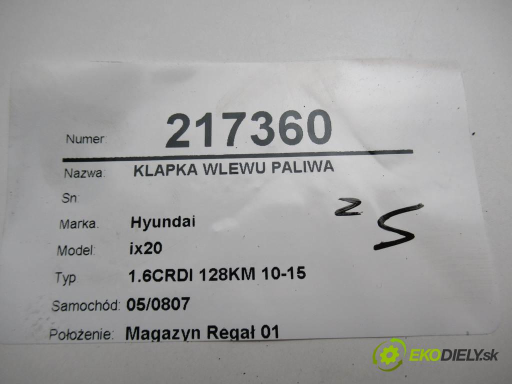 Hyundai ix20  2012  1.6CRDI 128KM 10-15 1600 Dvierka nádrže paliva  (Ostatné)