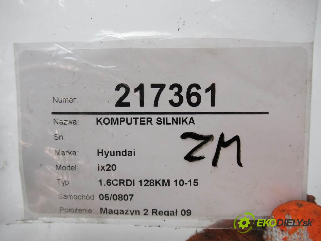 Hyundai ix20  2012  1.6CRDI 128KM 10-15 1600 riadiaca jednotka Motor 0281017331 (Riadiace jednotky)