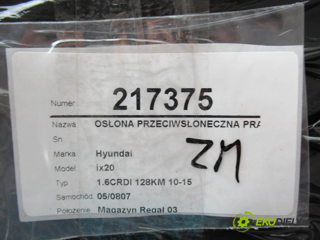 Hyundai ix20  2012  1.6CRDI 128KM 10-15 1600 clona sluneční pravá