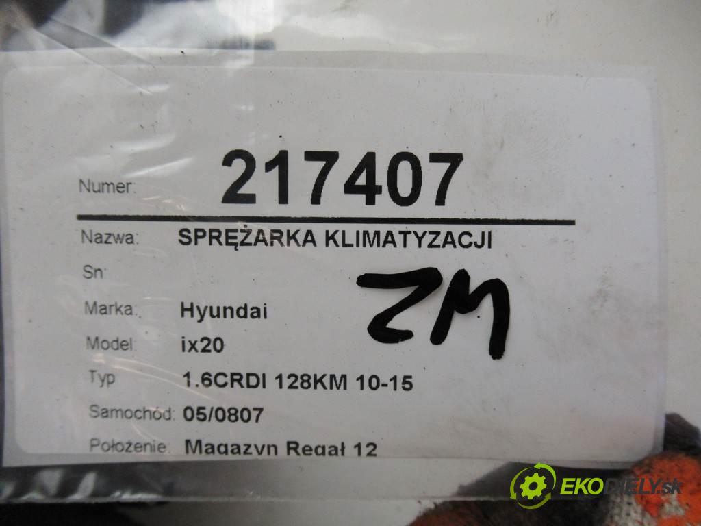 Hyundai ix20  2012  1.6CRDI 128KM 10-15 1600 kompresor klimatizace F500-YN9CA02 (Kompresory)