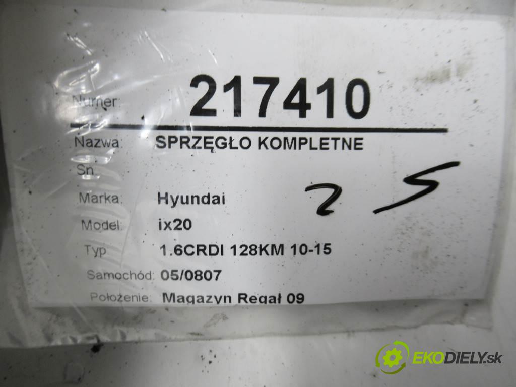 Hyundai ix20  2012  1.6CRDI 128KM 10-15 1600 Spojková sada (bez ložiska) komplet  (Kompletné sady (bez ložiska))