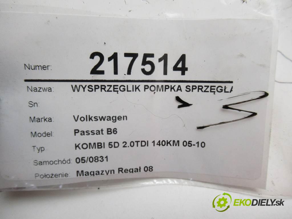 Volkswagen Passat B6  2006 103 kW KOMBI 5D 2.0TDI 140KM 05-10 2000 Spojkový valec pumpa spojky 510017710  (Valce a ložiská)