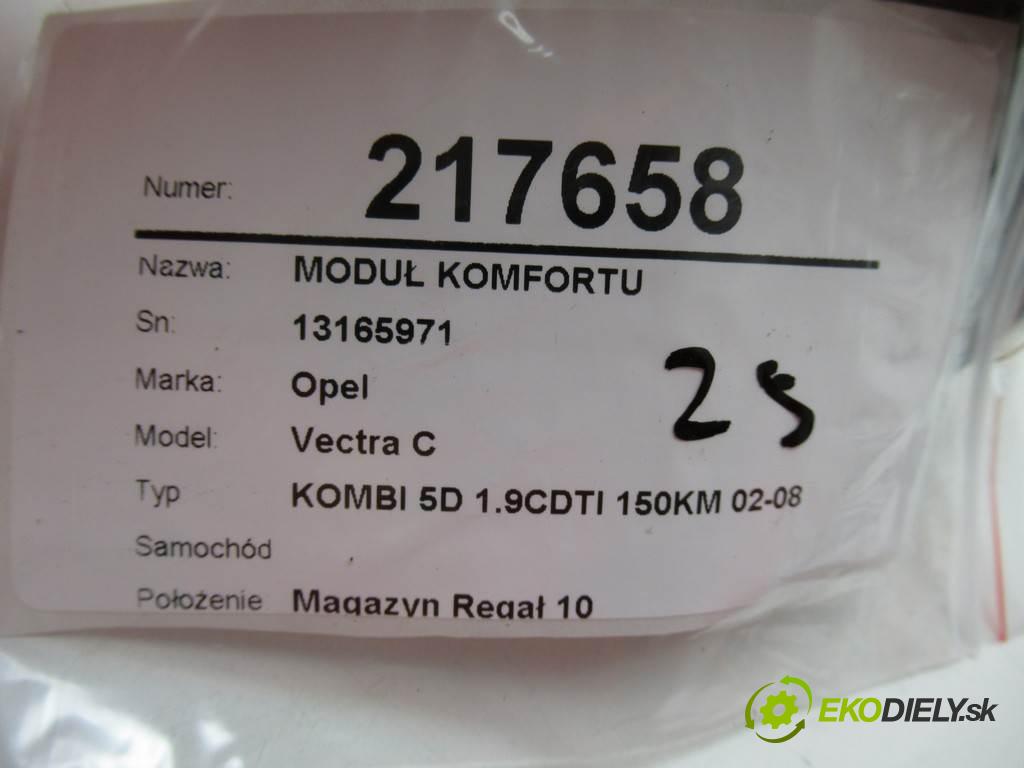 Opel Vectra C    KOMBI 5D 1.9CDTI 150KM 02-08  Modul komfortu 13165971 (Moduly komfortu)