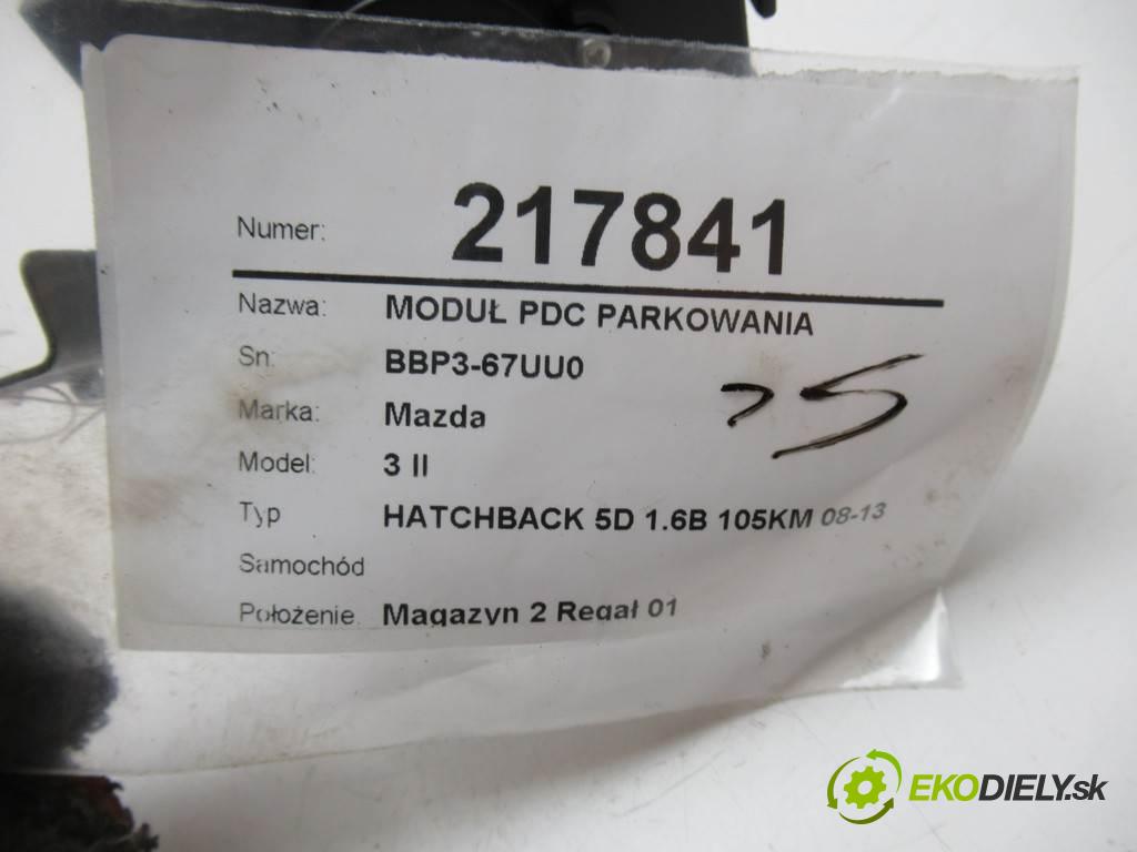 Mazda 3 II    HATCHBACK 5D 1.6B 105KM 08-13  modul PDC - BBP3-67UU0 (Ostatní)