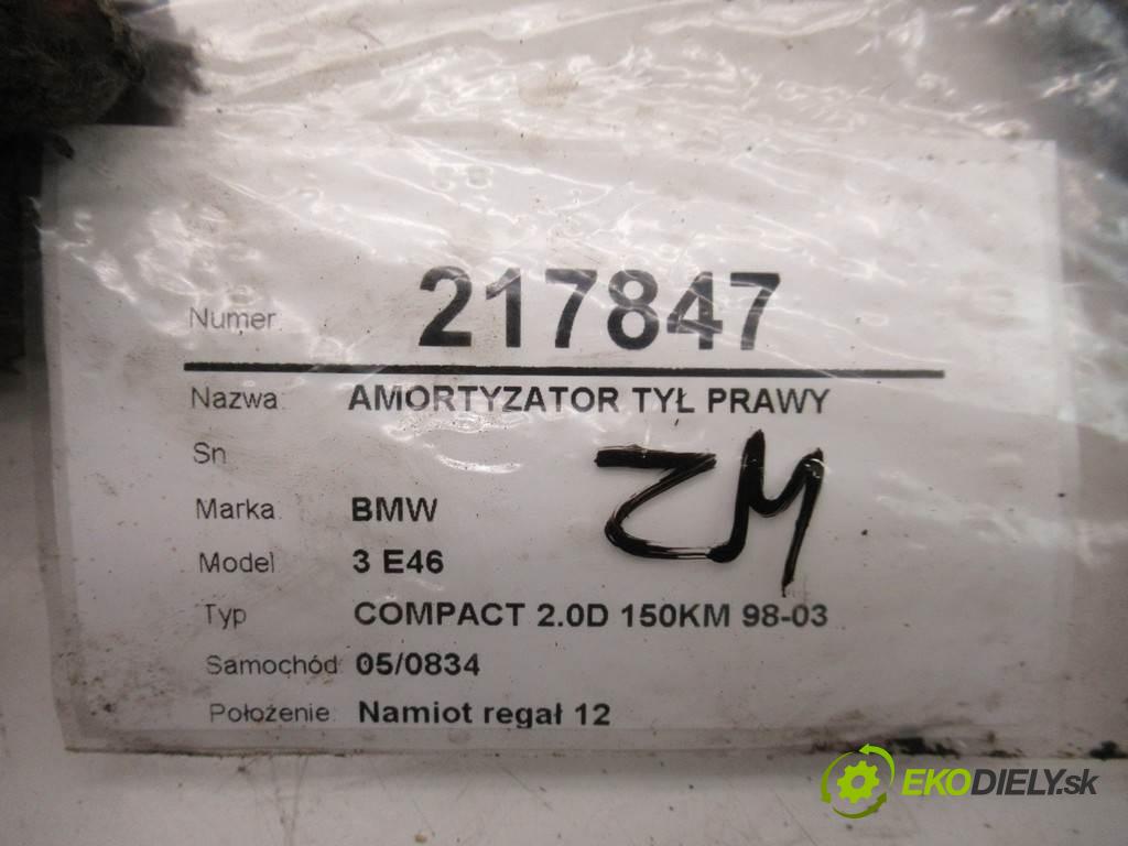 BMW 3 E46  2002 110 kw COMPACT 2.0D 150KM 98-03 2000 tlumič zadní část pravý