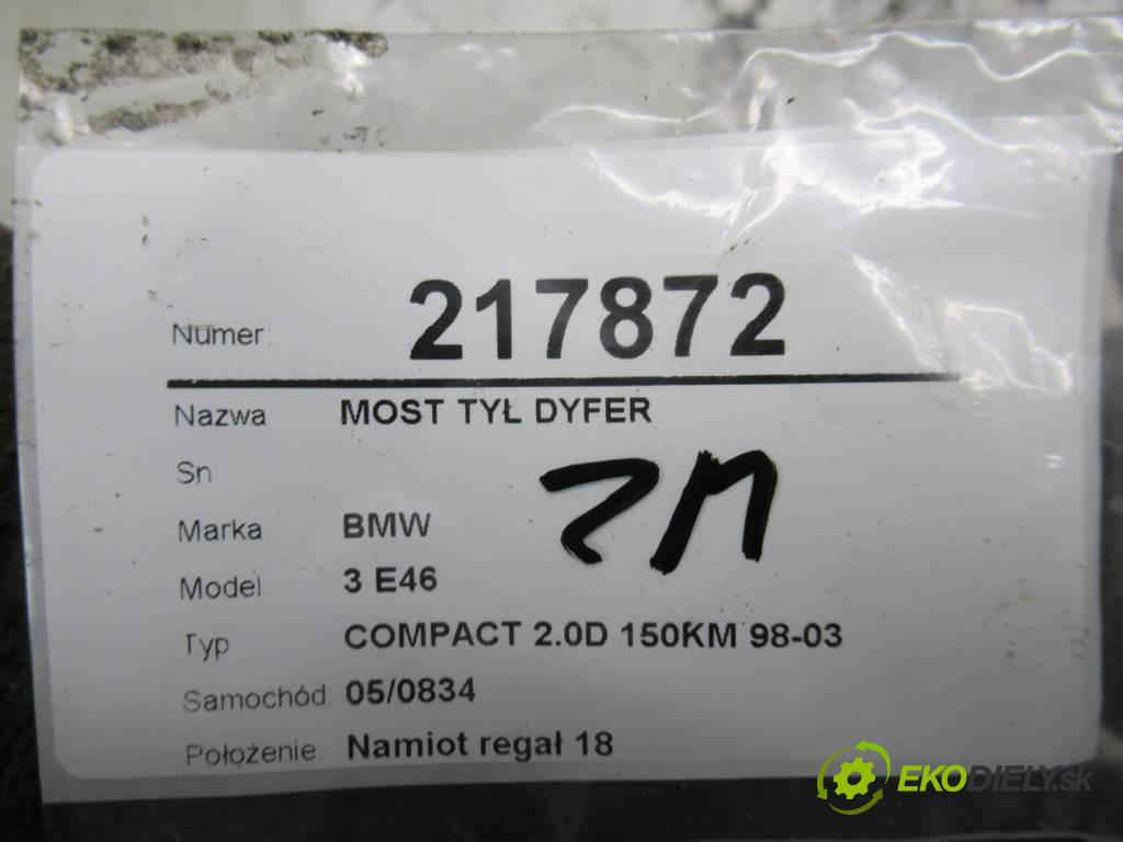 BMW 3 E46  2002 110 kw COMPACT 2.0D 150KM 98-03 2000 Most zad ,diferenciál 7525204    2:35 (Zadné)