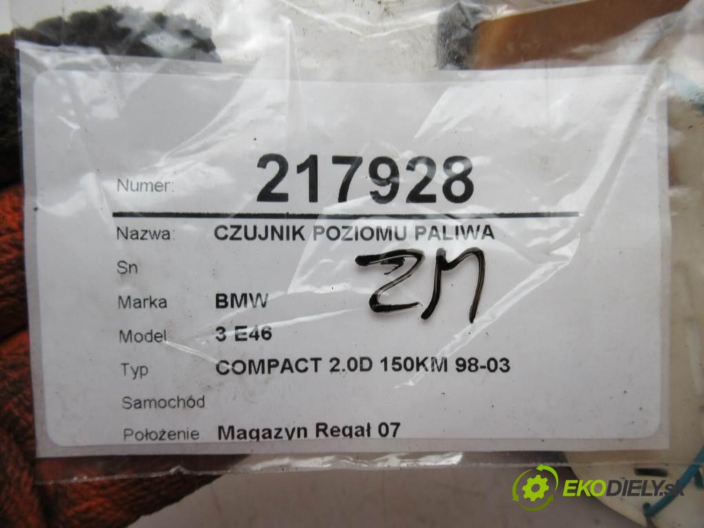 BMW 3 E46    COMPACT 2.0D 150KM 98-03  snímač hladiny paliva 6752054 (Snímače)