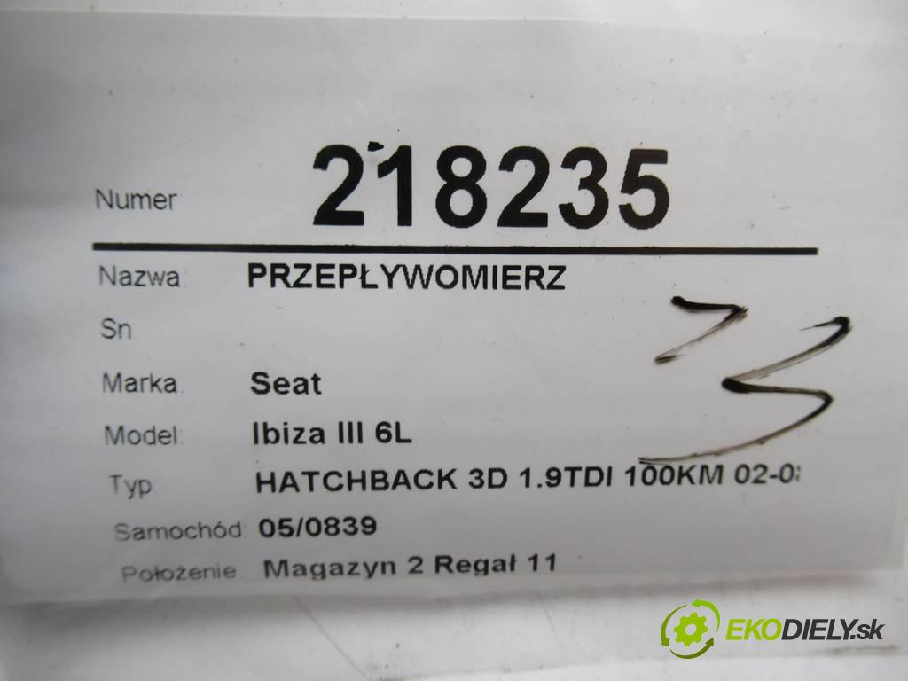 Seat Ibiza III 6L  2003 74 kw HATCHBACK 3D 1.9TDI 100KM 02-08 1900 Váha vzduchu  (Váhy vzduchu)