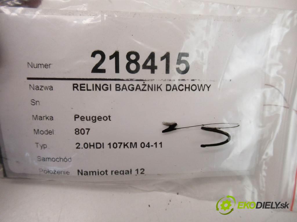 Peugeot 807    2.0HDI 107KM 04-11  nosiče kufr střešní