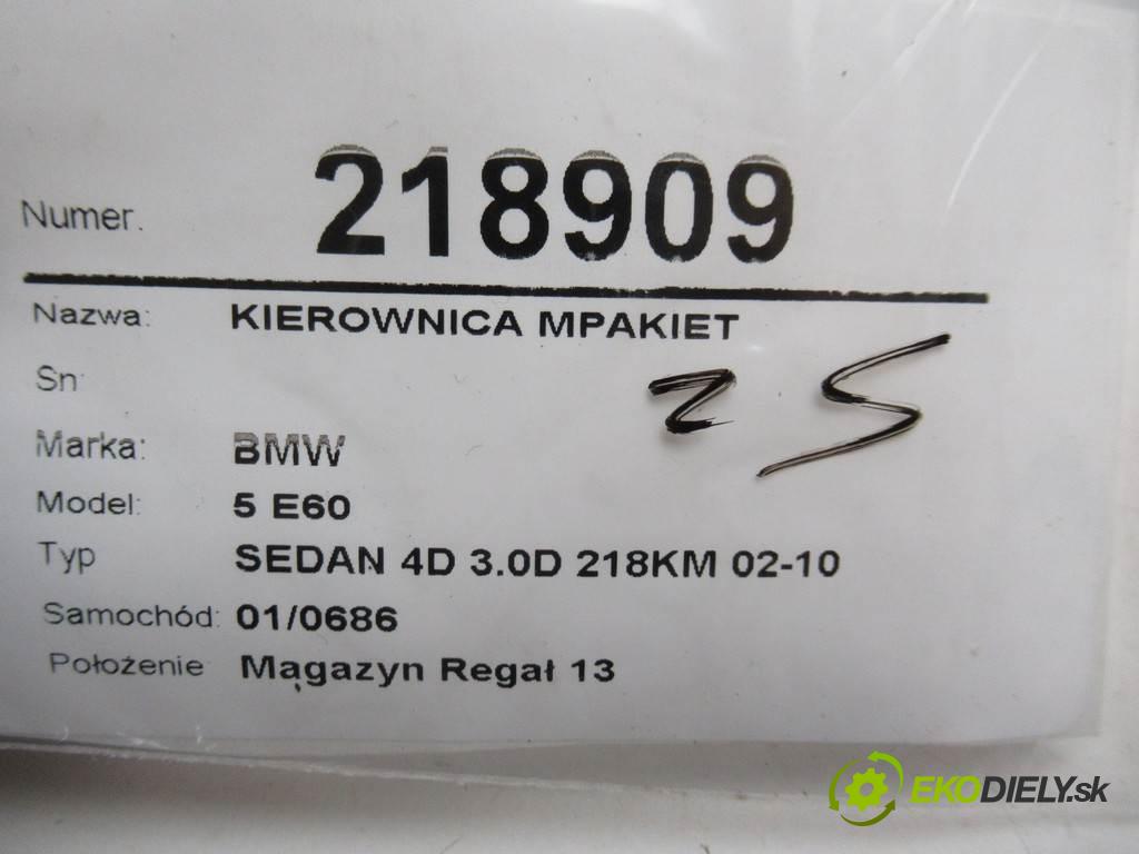 BMW 5 E60  2005 160 kw SEDAN 4D 3.0D 218KM 02-10 3000 Volant M-packet