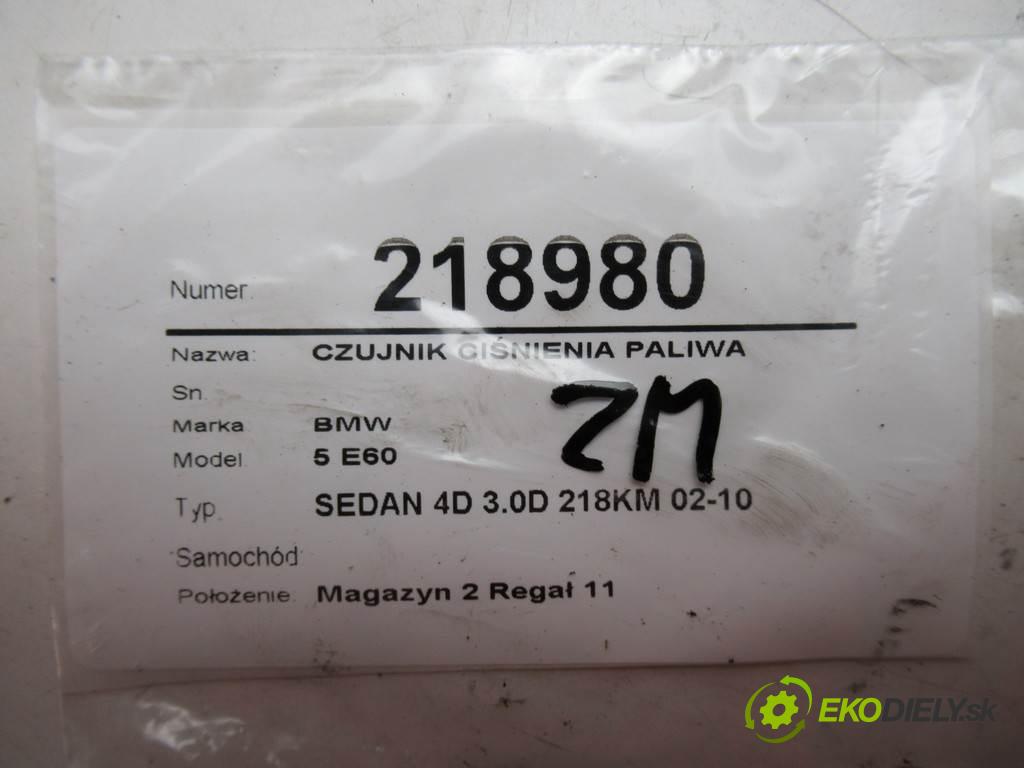 BMW 5 E60    SEDAN 4D 3.0D 218KM 02-10  Snímač tlaku paliva 0281002481 (Snímače)