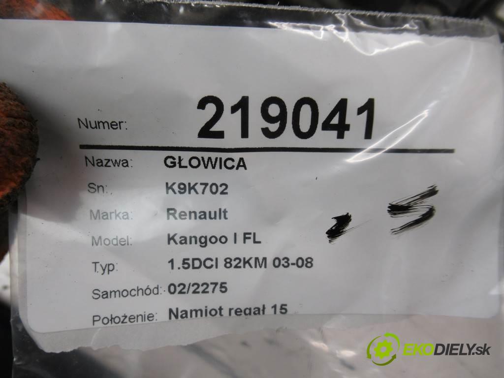 Renault Kangoo I FL  2004  1.5DCI 82KM 03-08 1500 Hlava valcov K9K702  (Hlavy valcov)