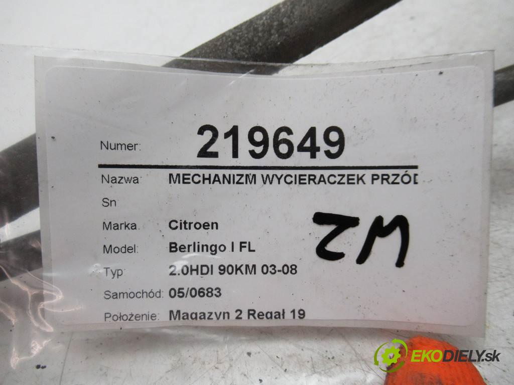 Citroen Berlingo I FL  2005  2.0HDI 90KM 03-08 2000 Mechanizmus stieračov predný 9644210780 (Motorčeky stieračov predné)