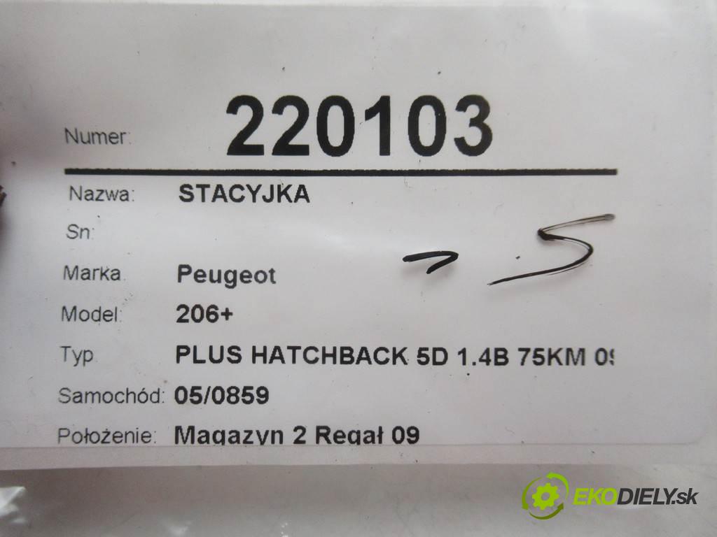 Peugeot 206+  2009  PLUS HATCHBACK 5D 1.4B 75KM 09-12 1400 spínačka  (Spínací skříňky a klíče)