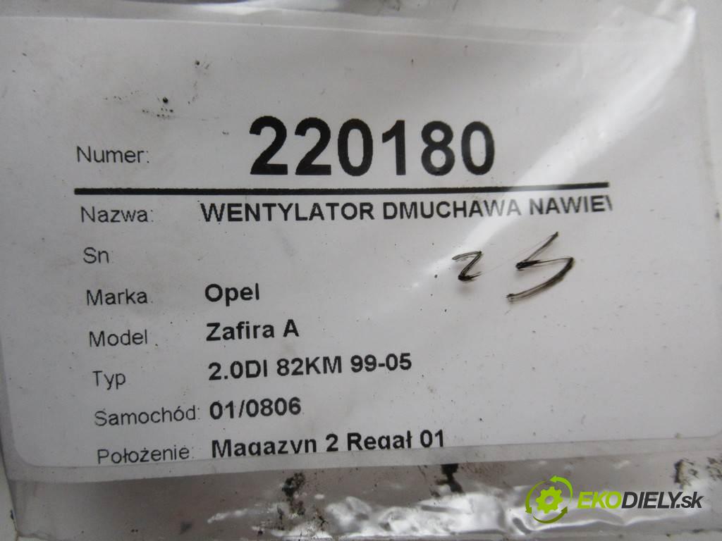 Opel Zafira A  2000 60 kw 2.0DI 82KM 99-05 2000 Ventilátor ventilátor kúrenia 009138138 (Ventilátory kúrenia)