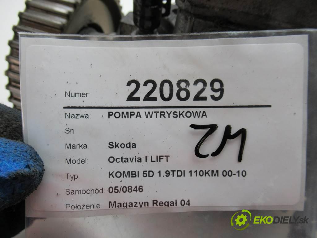 Skoda Octavia I LIFT  2001 81 kw KOMBI 5D 1.9TDI 110KM 00-10 1900 Pumpa vstrekovacia 038130107D (Vstrekovacie čerpadlá)