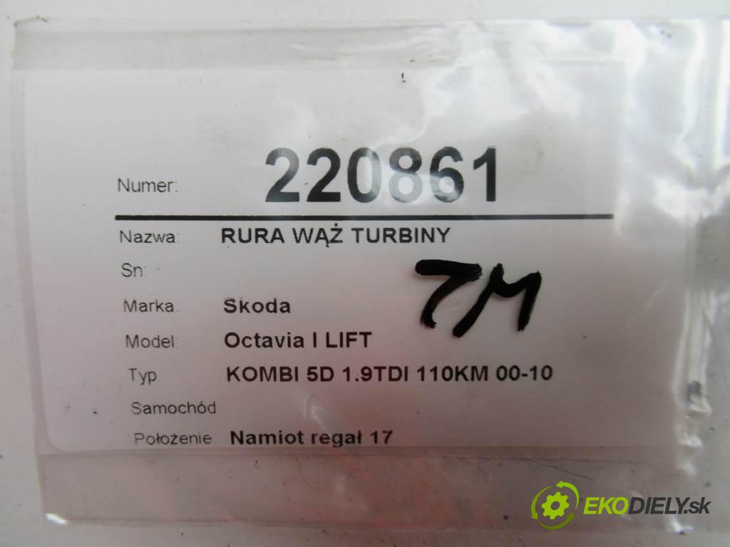 Skoda Octavia I LIFT    KOMBI 5D 1.9TDI 110KM 00-10  Rúra hadica turba 1J0145828D (Hadice)