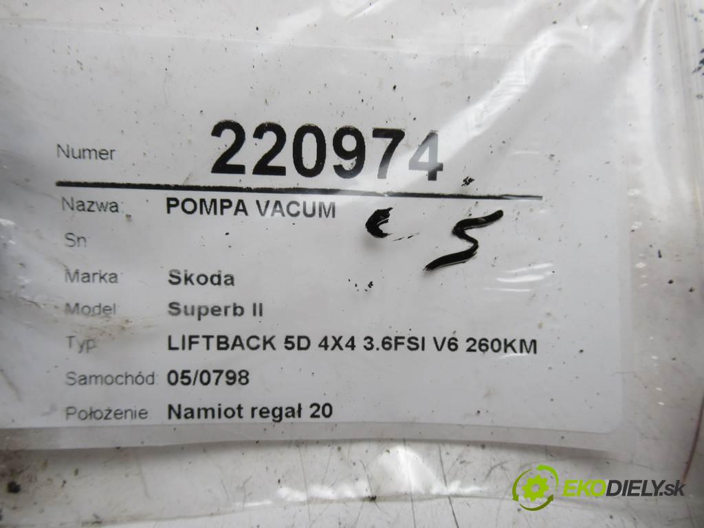 Skoda Superb II  2010  LIFTBACK 5D 4X4 3.6FSI V6 260KM 08-13 3600 Pumpa vákuová 03H145100C