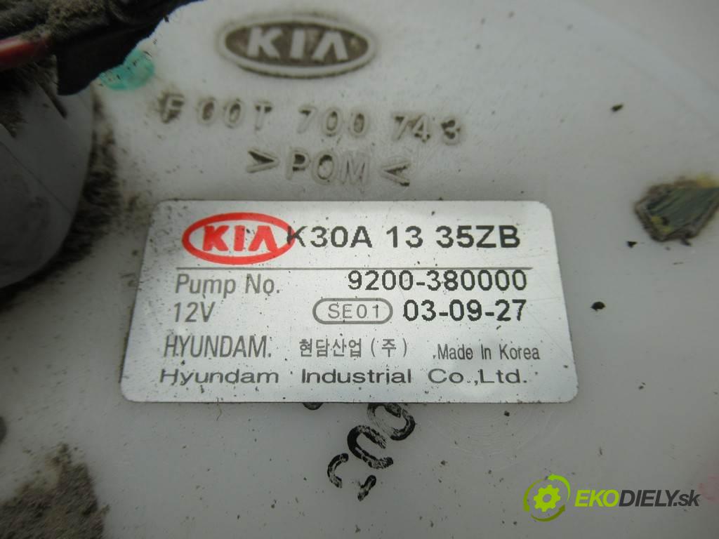 Kia Rio I LIFT  2004 60 kw KOMBI 5D 1.3B 82KM 99-05 1300 pumpa paliva vnitřní 9200380000 (Palivové pumpy, čerpadla)