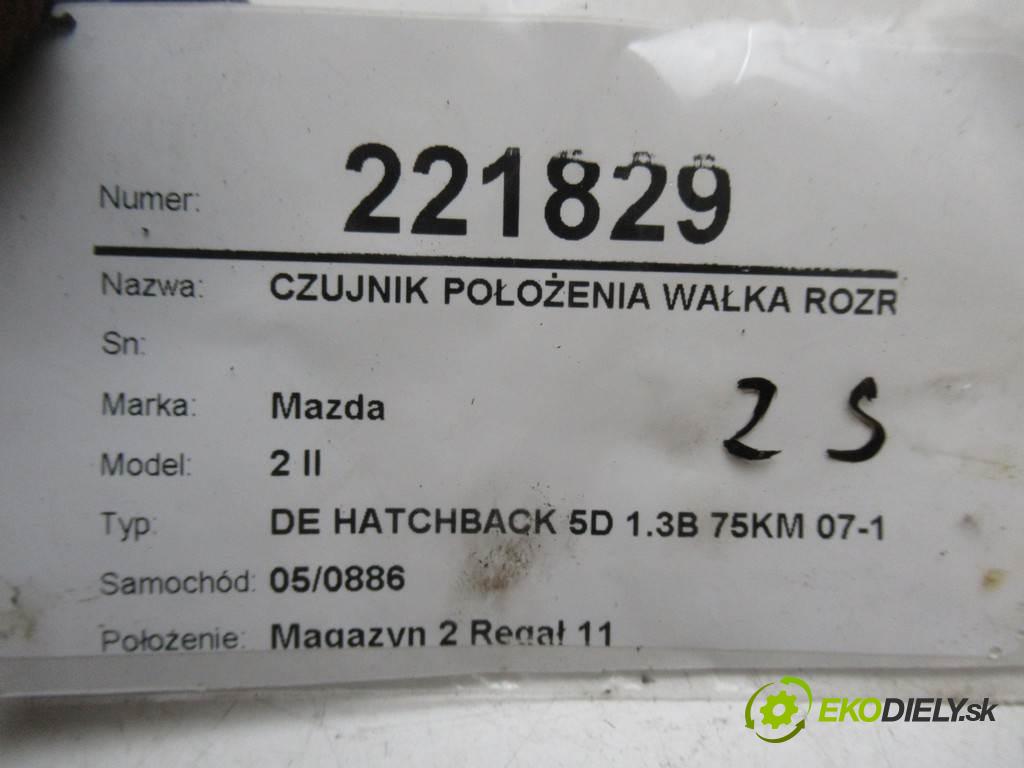 Mazda 2 II  2008  DE HATCHBACK 5D 1.3B 75KM 07-10 1300 Snímač pozície vačkového hriadeľa - J5T30571 (Snímače polohy kľuky, vačky)
