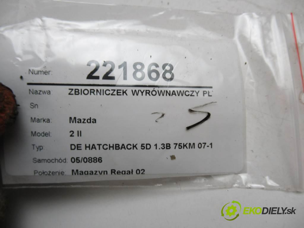 Mazda 2 II  2008  DE HATCHBACK 5D 1.3B 75KM 07-10 1300 nádržka vyrovnávací kapaliny chadicího  (Vyrovnávací nádržky)