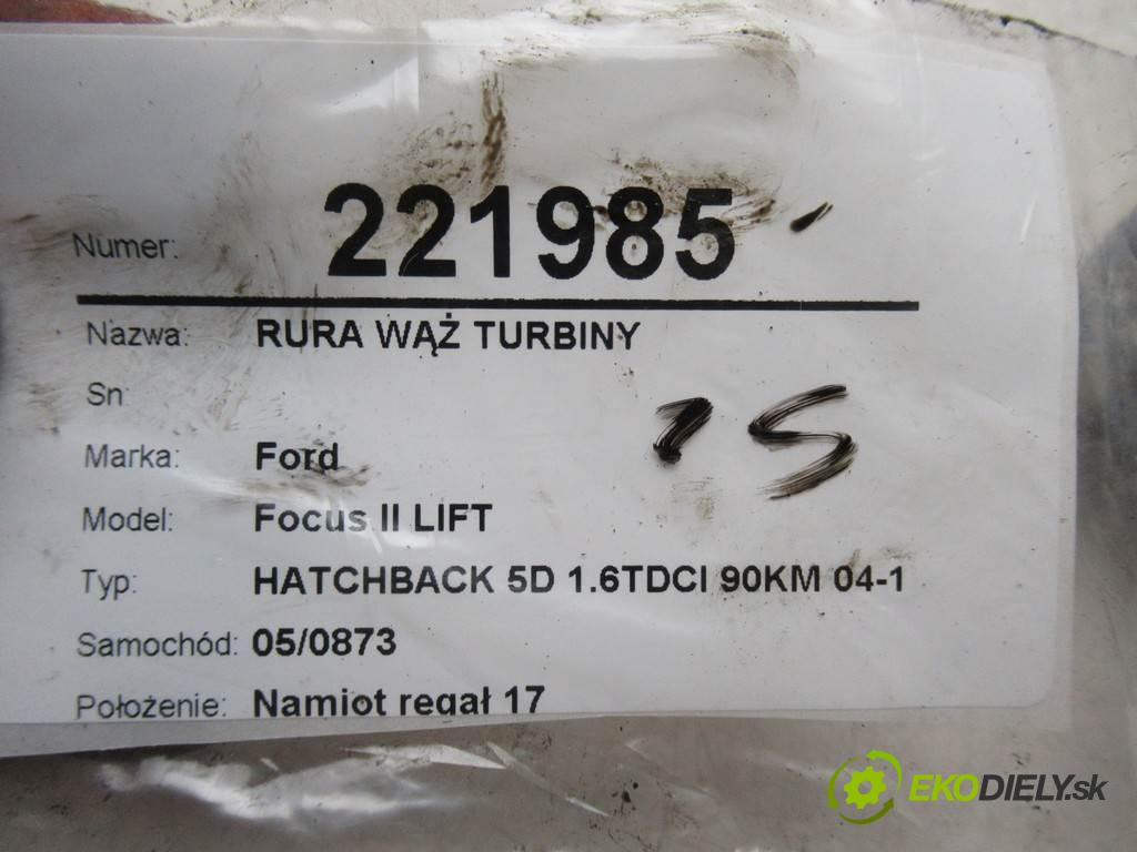 Ford Focus II LIFT  2011  HATCHBACK 5D 1.6TDCI 90KM 04-11 1600 Rúra hadice turba 9651559480 (Hadice intercoolera)
